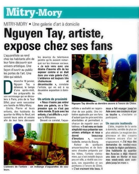 Nguyen Tay expose chez ses fans